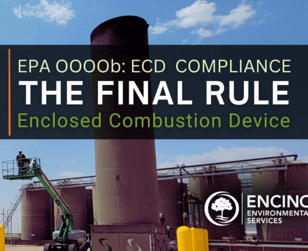 EPA OOOOb ECD Compliance Performance Testing Final Rule