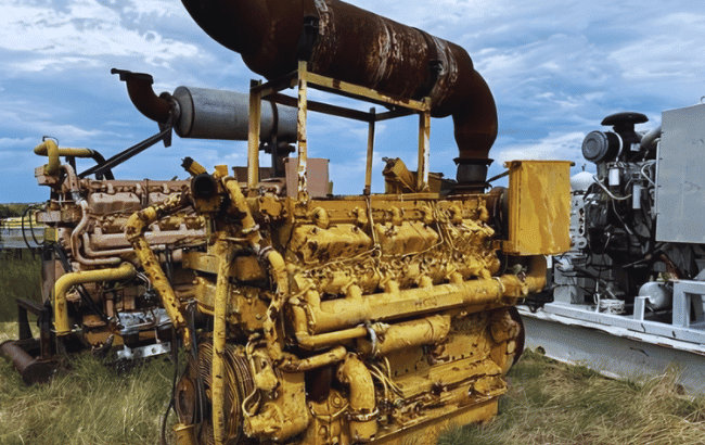 Pump station engine