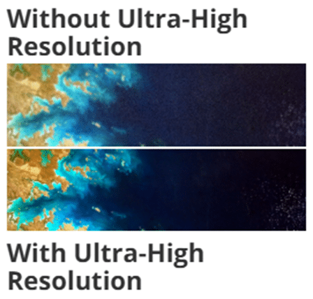 EmSat Ultra High Resolution Imaging vs Standard Resolution