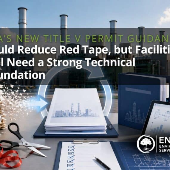 EPAs New Title V Permit Guidance Could Reduce Red Tape, but Facilities Still Need a Strong Technical Foundation